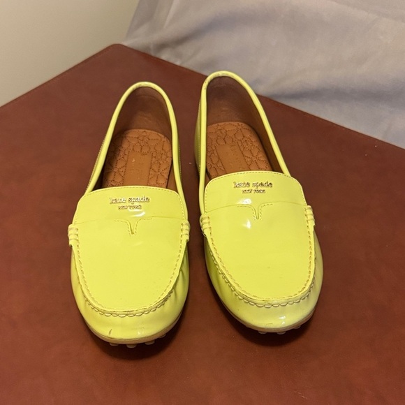 kate spade Shoes - LIKE NEW Kate Spade Bright Yellow Loafers